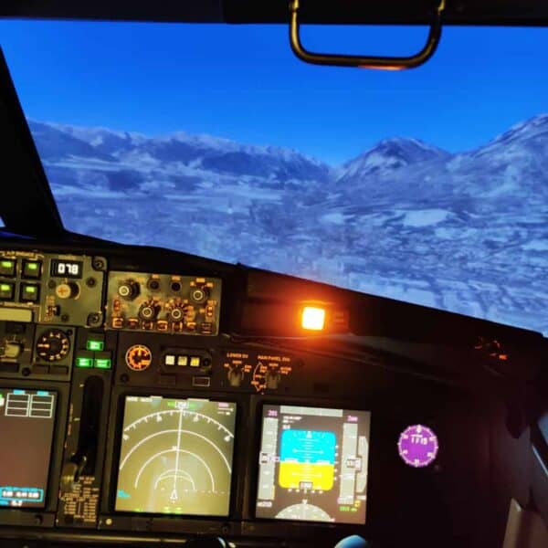 Fear Of Flying Course - B737 Simulator View